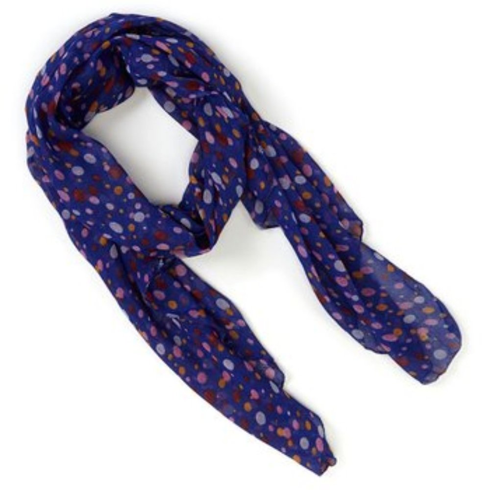 Blue & Pink Dots Scarf